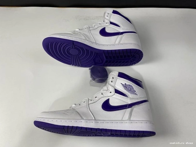 Rep HIGH RETRO CD0461-151 JORDAN AIR COURT 1 PURPLE 0809
